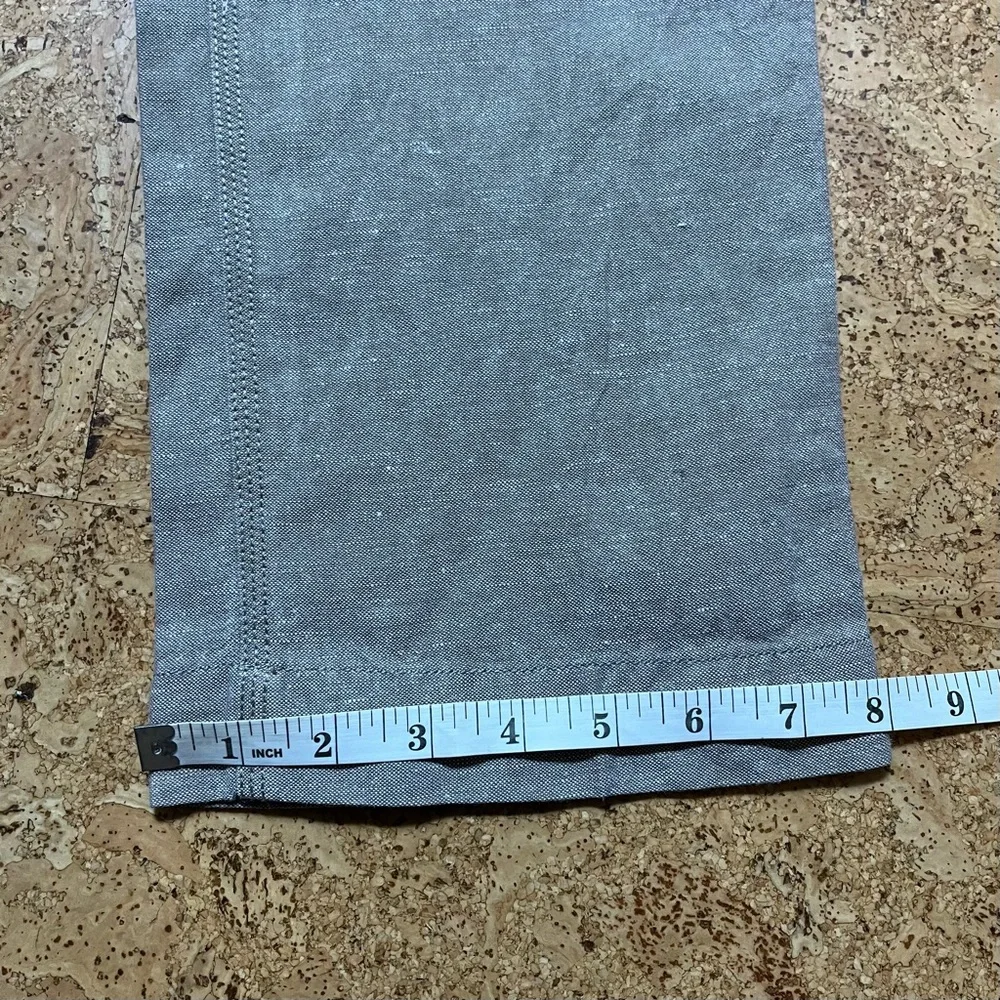 Banana Republic Men’s Linen Cotton Straight Fit Beachy Pants In Taupe Sz 32 X 30